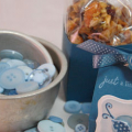 Button Bird Trail Mix topper off